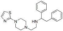 CAS 登录号：23892-57-1， 1-[2-[(1,2-二苯基乙基)氨基]乙基]-4-(2-噻唑基)哌嗪