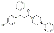 CAS 登录号：23904-74-7， 3-(4-氯苯基)-3-苯基-1-[4-(2-吡啶基)-1-哌嗪基]-1-丙酮