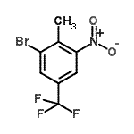 CAS 登录号：239079-89-1， 1-溴-2-甲基-3-硝基-5-(三氟甲基)苯