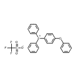 结构式 CAS# 240482-96-6, (4-苯氧基苯基)(二苯基)锍三氟甲烷磺酸酯