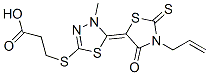 CAS 登录号：24075-57-8， 3-[[5-[3-烯丙基-4-氧代-2-硫酮噻唑烷-5-亚基]-4,5-二氢-4-甲基-1,3,4-噻二唑-2-基]硫代]丙酸