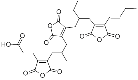 CAS 登录号：241131-42-0， 4-[2-[[4-[2-[[4-(1E)-1-丁烯-1-基-2,5-二氢-2,5-二氧代-3-呋喃基]甲基]丁基]-2,5-二氢-2,5-二氧代-3-呋喃基]甲基]丁基]-2,5-二氢-2,5-二氧代-3-呋喃丙酸