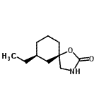 CAS 登录号：24192-15-2， (5R,7S)-7-乙基-1-氧杂-3-氮杂螺[4.5]癸烷-2-酮
