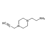 CAS 登录号：24201-64-7， 2-[4-(2-丙炔-1-基)-1-哌嗪基]乙胺
