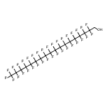 structure of CAS# 242142-82-1, 2,2,3,3,4,4,5,5,6,6,7,7,8,8,9,9,10,10,11,11,12,12,13,13,14,14,15,15,16,16,17,17,18,18,18-Pentatriacontafluoro-1-Octadecanol;(Perfluoroheptadecyl)methanol;(Perfluor<wbr>oheptadec<wbr>yl)methan<wbr>ol, 2,2,3<wbr>,3,4,4,5,<wbr>5,6,6,7,7<wbr>,8,8,9,9,<wbr>10,10,11,<wbr>11,12,12,<wbr>13,13,14,<wbr>14,15,15,<wbr>16,16,17,<wbr>17,18,18,<wbr>18-Pentat<wbr>riacontaf<wbr>luoroocta<wbr>decan-1-ol;(Perfluor<wbr>oheptadec<wbr>yl)methan<wbr>ol; 2,2,3<wbr>,3,4,4,5,<wbr>5,6,6,7,7<wbr>,8,8,9,9,<wbr>10,10,11,<wbr>11,12,12,<wbr>13,13,14,<wbr>14,15,15,<wbr>16,16,17,<wbr>17,18,18,<wbr>18-Pentat<wbr>riacontaf<wbr>luoroocta<wbr>decan-1-ol