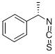 结构式 CAS# 24277-43-8, L-alpha-甲基苄基异硫氰酸酯