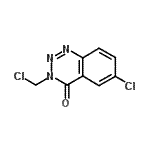 CAS 登录号：24310-42-7， 6-氯-3-(氯甲基)-1,2,3-苯并三嗪-4(3H)-酮