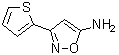 结构式 CAS# 243448-17-1, 3-(2-噻吩基)-1,2-恶唑-5-胺
