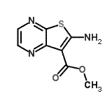 CAS 登录号：243463-05-0， 甲基6-氨基噻吩并[2,3-b]吡嗪-7-羧酸酯