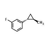 CAS 登录号：243665-07-8， 1-氟-3-[(1R,2R)-2-甲基环丙基]苯
