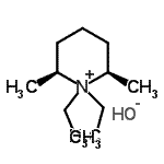 CAS 登录号：244048-96-2， (2R,6S)-1,1-二乙基-2,6-二甲基哌啶鎓氢氧化物