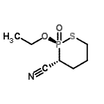 CAS 登录号：244076-29-7， (2R,3R)-2-乙氧基-1,2-硫杂磷杂环己烷-3-甲腈2-氧化物
