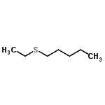 结构式 CAS# 24487-57-8, 1-(乙硫基)戊烷