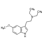 CAS 登录号：2454-70-8， N,N-二乙基-2-(5-甲氧基-1H-吲哚-3-基)乙胺