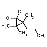 CAS 登录号：24551-93-7， 1,1-二氯-2,2,3-三甲基-3-丙基环丙烷