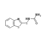 CAS 登录号：24586-97-8， 1,3-苯并噻唑-2-基硫基脲