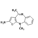 CAS 登录号：246139-72-0， 4,10-二甲基-10H-呋喃并[2,3-b][1,5]苯并二氮杂卓-2-胺