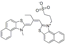 CAS 登录号：24687-33-0， 2-[2-[(1-甲基萘并[1,2-d]噻唑-2(1H)-亚基)甲基]-1-丁烯基]-1-(3-磺酸基丙基)萘并[1,2-d]噻唑鎓