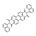 CAS 登录号：24759-86-2， 2,9-二(8-喹啉基)异喹啉并[4',5',6':6,5,10]蒽并[2,1,9-def]异喹啉-1,3,8,10(2H,9H)-四酮