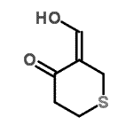 CAS 登录号：248580-50-9， (3E)-3-(羟基亚甲基)四氢-4H-噻喃-4-酮