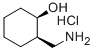结构式 CAS# 24947-68-0, (1R,2R)-rel-2-(氨基甲基)-环己醇盐酸盐