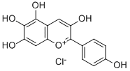 CAS#: 25041-66-1， 3,5,6,7-Tetrahydroxy-2-(4-hydroxyphenyl)-1-Benzopyrylium chloride