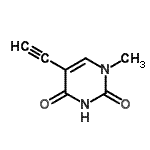 CAS 登录号：250658-12-9， 5-乙炔基-1-甲基-2,4(1H,3H)-嘧啶二酮