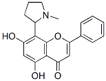 CAS 登录号：2520-36-7， 5,7-二羟基-8-(1-甲基吡咯烷-2-基)-2-苯基苯并吡喃-4-酮