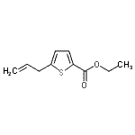 结构式 CAS# 252357-16-7, 乙基5-烯丙基-2-噻吩羧酸酯
