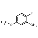 CAS 登录号：252555-29-6， 1-氟-2-甲基-4-(甲硫基)苯