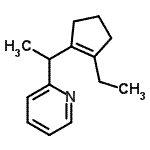 CAS 登录号：253185-22-7， 2-[1-(2-乙基-1-环戊烯-1-基)乙基]吡啶