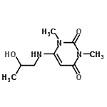 CAS 登录号：253197-19-2， 6-[(2-羟基丙基)氨基]-1,3-二甲基-2,4(1H,3H)-嘧啶二酮