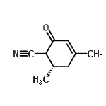 CAS 登录号：253451-25-1， (6S)-4,6-二甲基-2-氧代-3-环己烯-1-甲腈