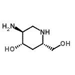 CAS 登录号：253590-94-2， (2S,4S,5S)-5-氨基-2-(羟基甲基)-4-哌啶醇