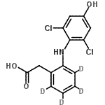 CAS#: 254762-27-1， {2-[(2,6-Dichloro-4-Hydroxyphenyl)Amino](<Sup>2</Sup>H<Sub>4</Sub>)Phenyl}Acetic Acid