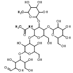 CAS 登录号：25541-09-7， 6-脱氧己糖吡喃糖苷-(1->3)-[己糖吡喃糖苷-(1->4)]-2-乙酰氨基-2-脱氧己糖吡喃糖苷-(1->3)己糖吡喃糖苷-(1->4)己糖
