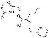 CAS 登录号：25586-24-7， 2-丙烯酸与丙烯酸丁酯, 苯乙烯和 2-丙烯酰胺的聚合物