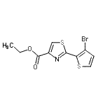 CAS 登录号：256508-38-0， 乙基2-(3-溴-2-噻吩基)-1,3-噻唑-4-羧酸酯