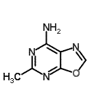 CAS 登录号：25680-36-8， 5-甲基[1,3]恶唑并[5,4-d]嘧啶-7-胺