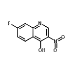 CAS 登录号：256923-33-8， 7-氟-3-硝基-4-喹啉醇
