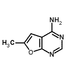 CAS 登录号：25709-93-7， 6-甲基呋喃并[2,3-d]嘧啶-4-胺