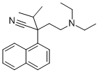 CAS#: 2572-72-7， 2-(2-Diethylaminoethyl)-3-Methyl-2-Naphthalen-1-Ylbutanenitrile