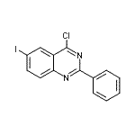 CAS 登录号：257624-25-2， 4-氯-6-碘-2-苯基喹唑啉
