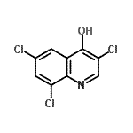 CAS 登录号：25771-92-0， 3,6,8-三氯-4-喹啉醇