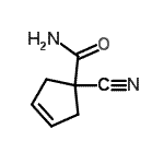 CAS 登录号：258264-02-7， 1-氰基-3-环戊烯-1-甲酰胺