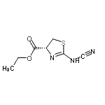 CAS#: 258822-90-1， Ethyl (4R)-2-(Cyanoamino)-4,5-Dihydro-1,3-Thiazole-4-Carboxylate