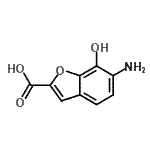 CAS 登录号：258828-57-8， 6-氨基-7-羟基-1-苯并呋喃-2-羧酸