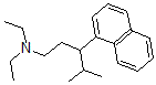 CAS 登录号：25913-49-9， N,N-二乙基-gamma-异丙基-1-萘-1-丙胺