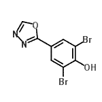 CAS 登录号：259132-20-2， 2,6-二溴-4-(1,3,4-恶二唑-2-基)苯酚