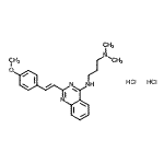 CAS 登录号：259199-65-0， N'-{2-[(E)-2-(4-甲氧基苯基)乙烯基]-4-喹唑啉基}-N,N-二甲基-1,3-丙烷二胺二盐酸盐